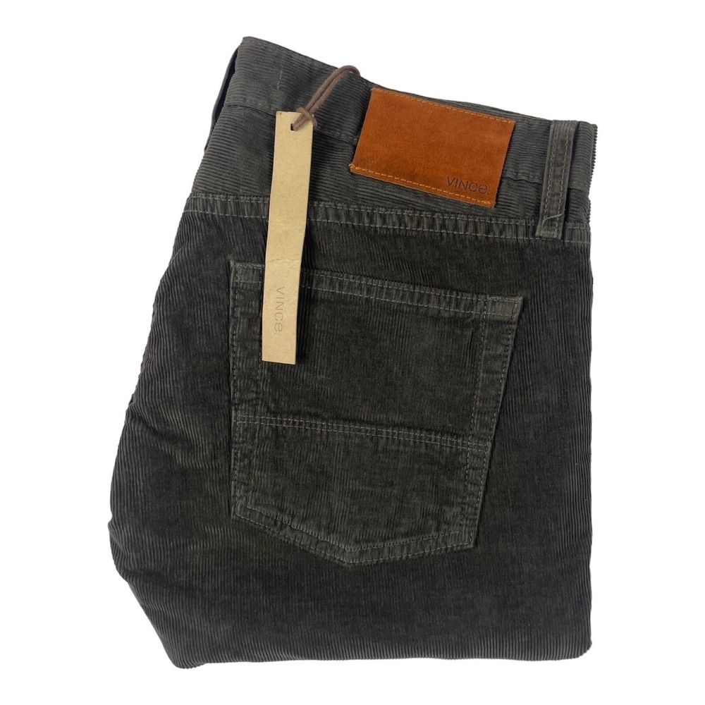 Vince Mens Brown Cotton Corduroy 5 Pocket Pants 30x33 Made in USA NWT